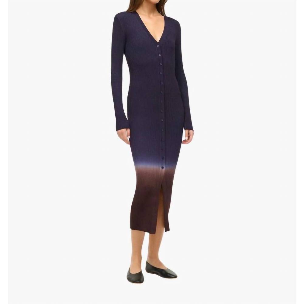 NEW STAUD shoko sweater dress in twilight dip dye - Picture 2 of 5